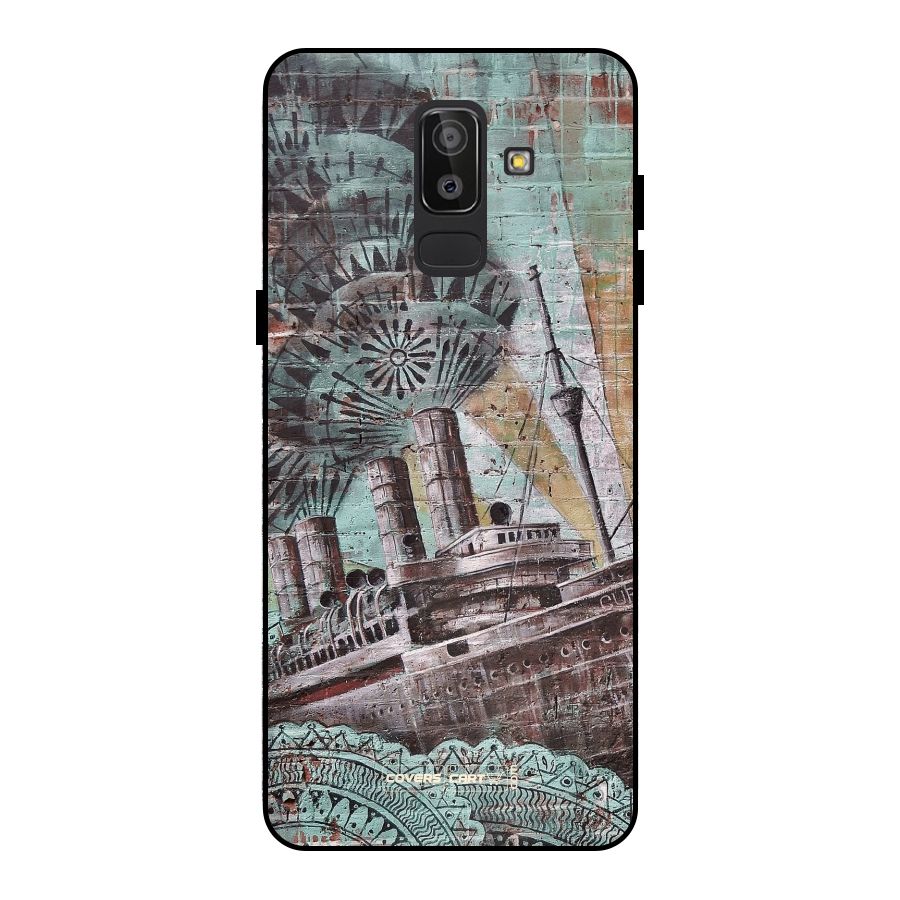 Ship Art Metal Back Case for Galaxy J8