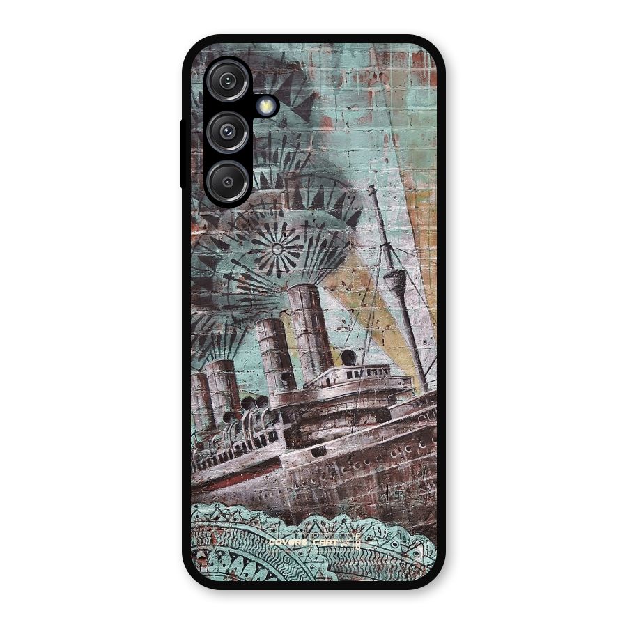 Ship Art Metal Back Case for Galaxy M34 5G