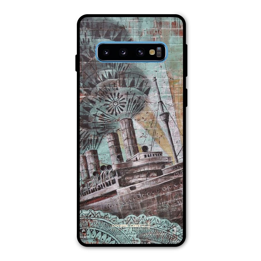 Ship Art Metal Back Case for Galaxy S10