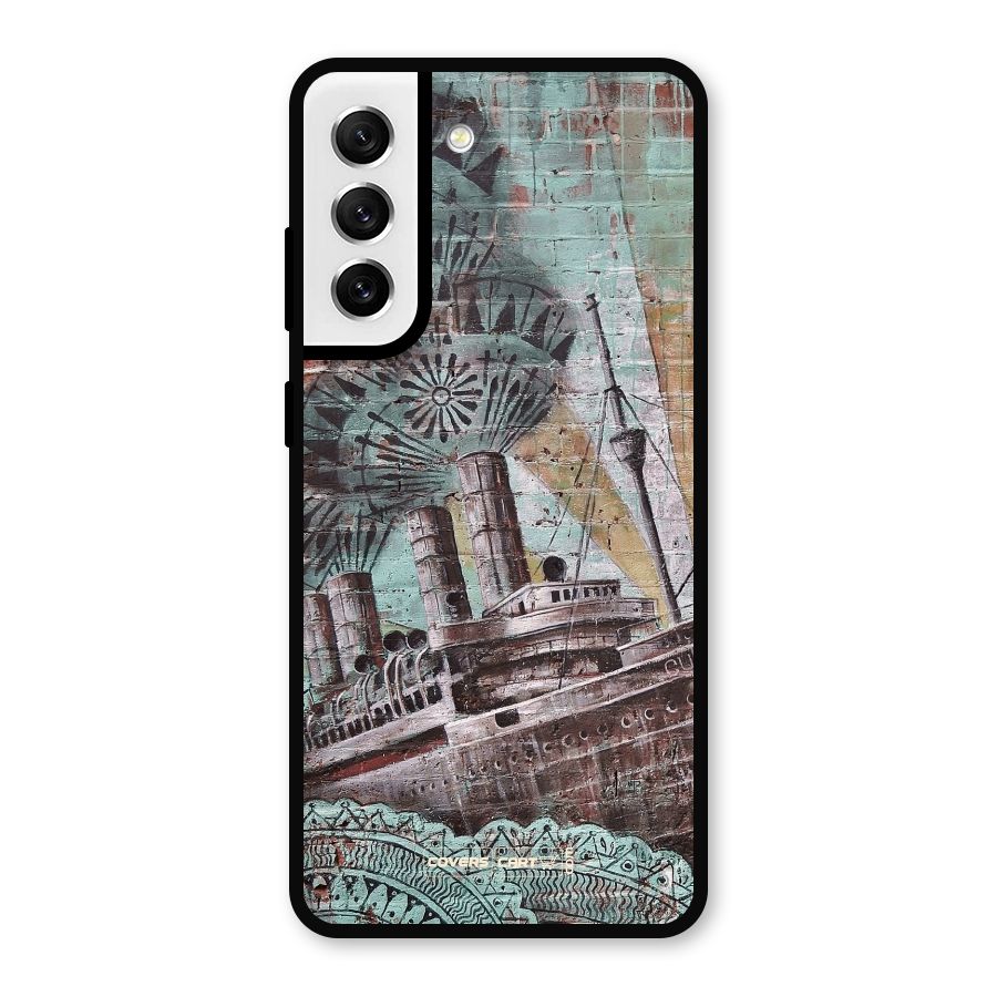 Ship Art Metal Back Case for Galaxy S21 FE 5G