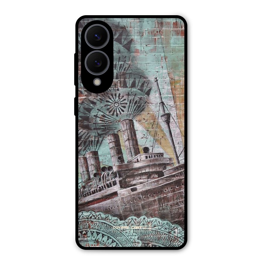 Ship Art Metal Back Case for Galaxy S25 Edge