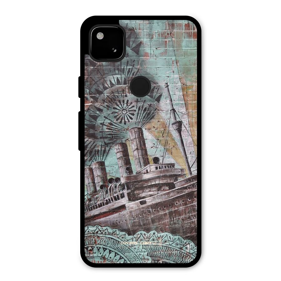 Ship Art Metal Back Case for Google Pixel 4a