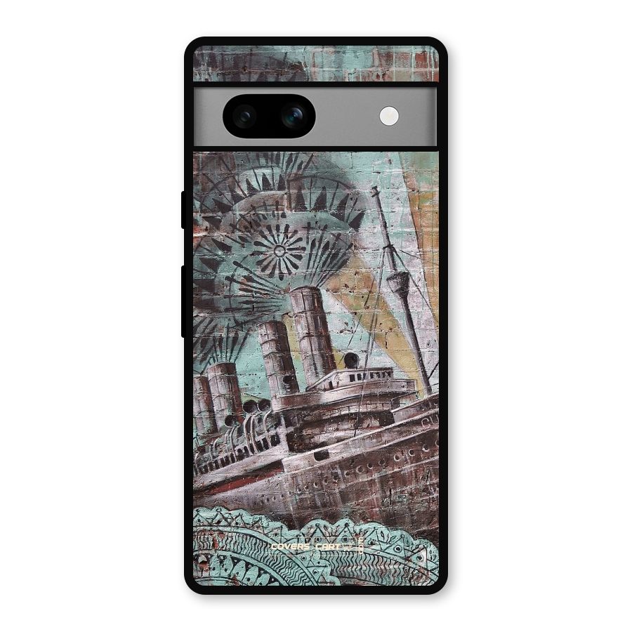 Ship Art Metal Back Case for Google Pixel 7a