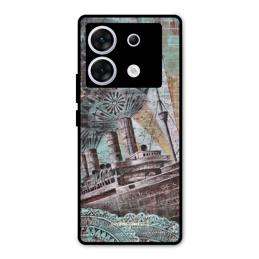 Ship Art Metal Back Case for Infinix Zero 30 5G