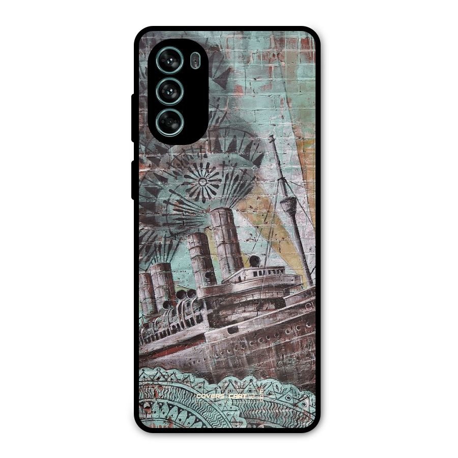 Ship Art Metal Back Case for Moto G62