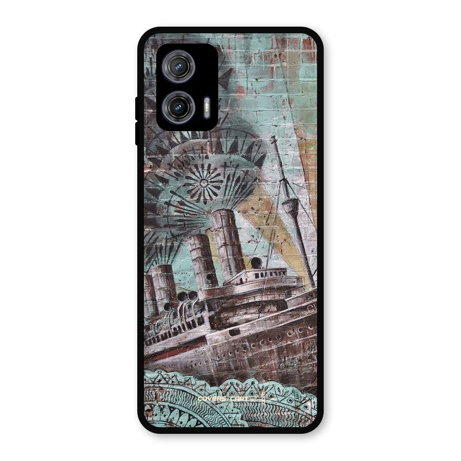Ship Art Metal Back Case for Moto G73