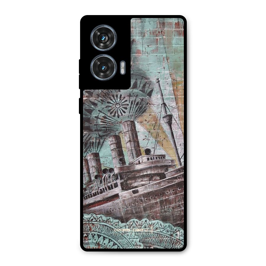 Ship Art Metal Back Case for Motorola Edge 50 Fusion