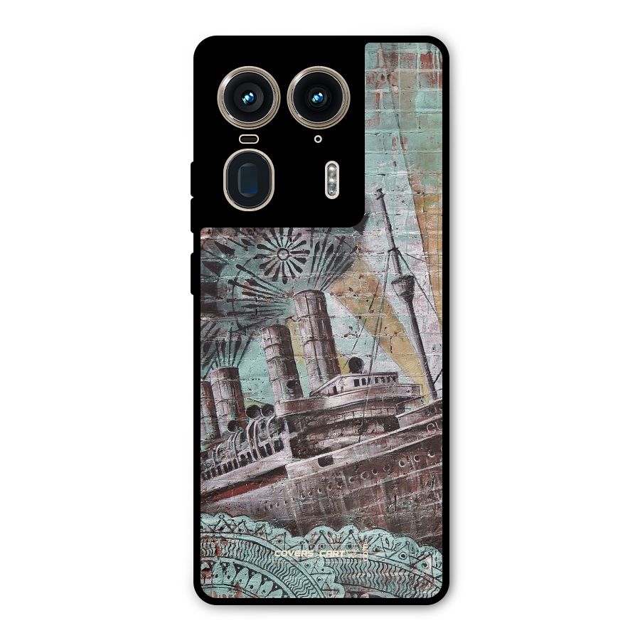 Ship Art Metal Back Case for Motorola Edge 50 Ultra