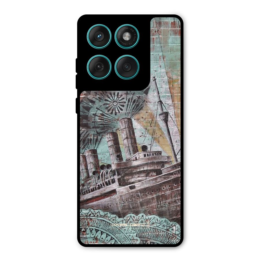 Ship Art Metal Back Case for Motorola Edge 60
