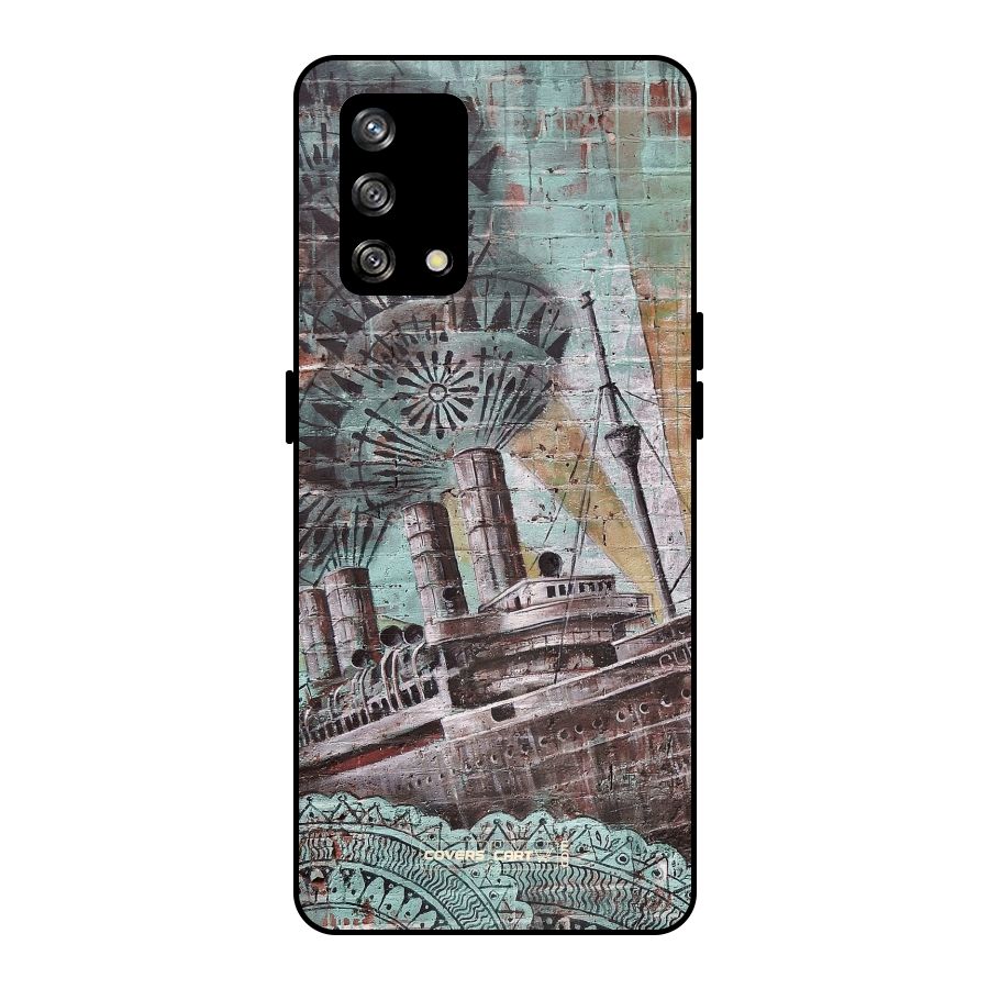 Ship Art Metal Back Case for Oppo F19
