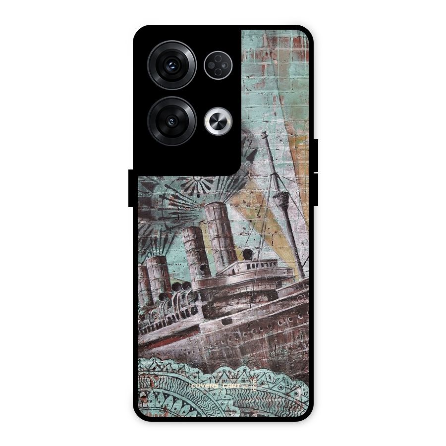 Ship Art Metal Back Case for Oppo Reno8 Pro 5G