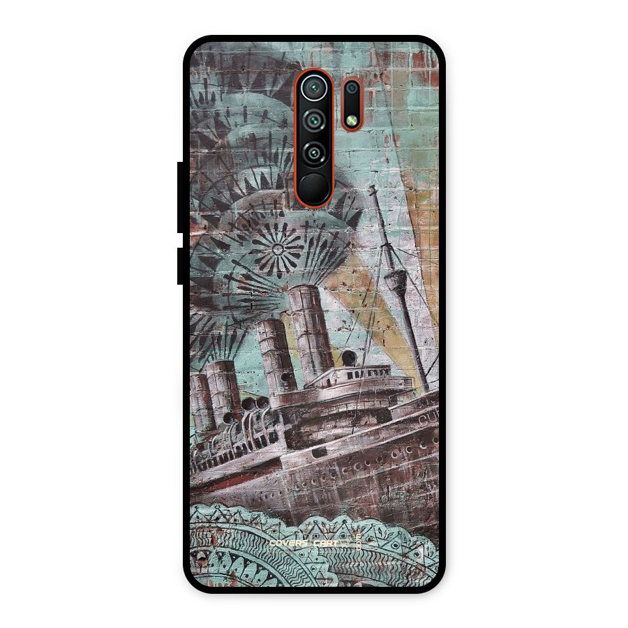 Ship Art Metal Back Case for Redmi 9 Prime