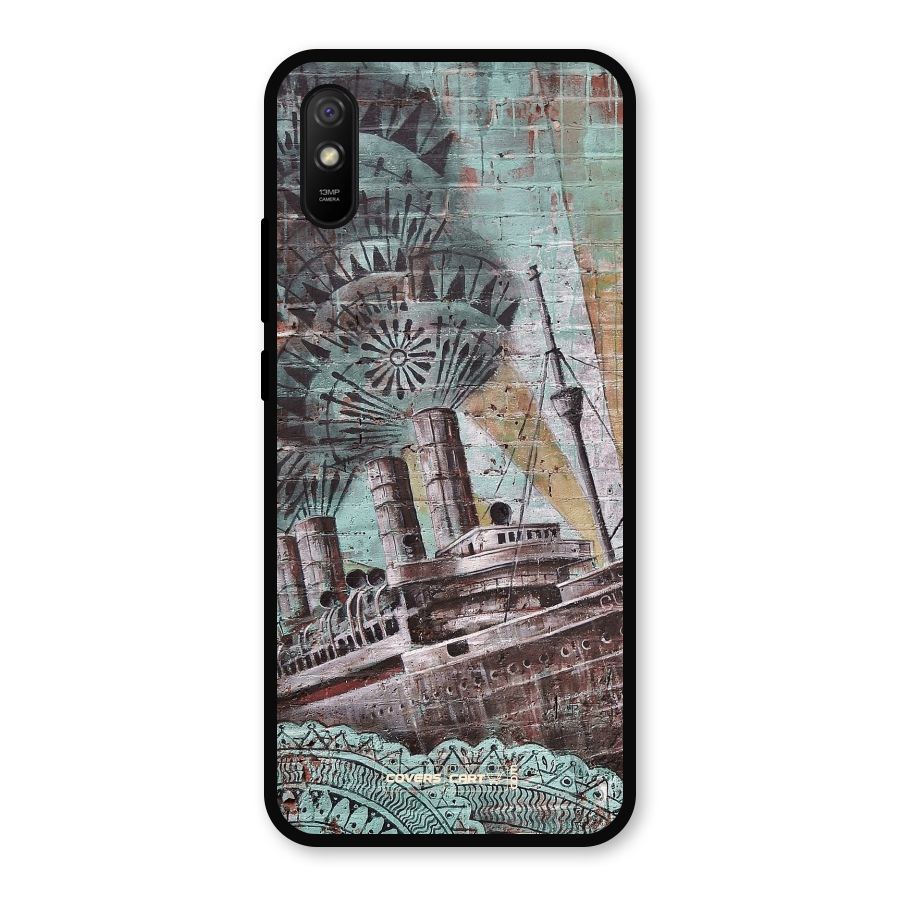 Ship Art Metal Back Case for Redmi 9a