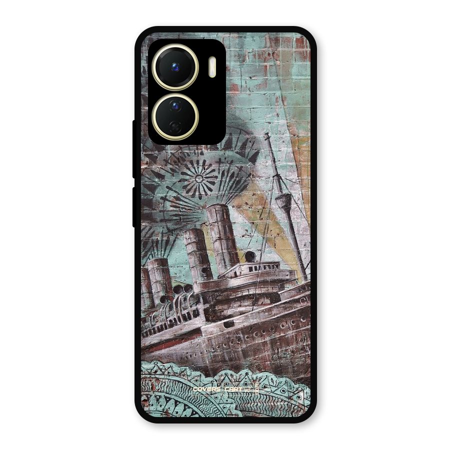 Ship Art Metal Back Case for Vivo T2x