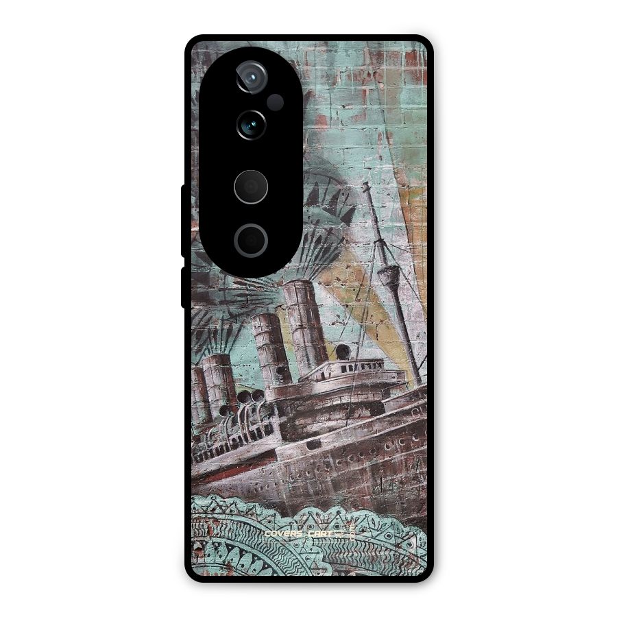 Ship Art Metal Back Case for Vivo T3 Ultra