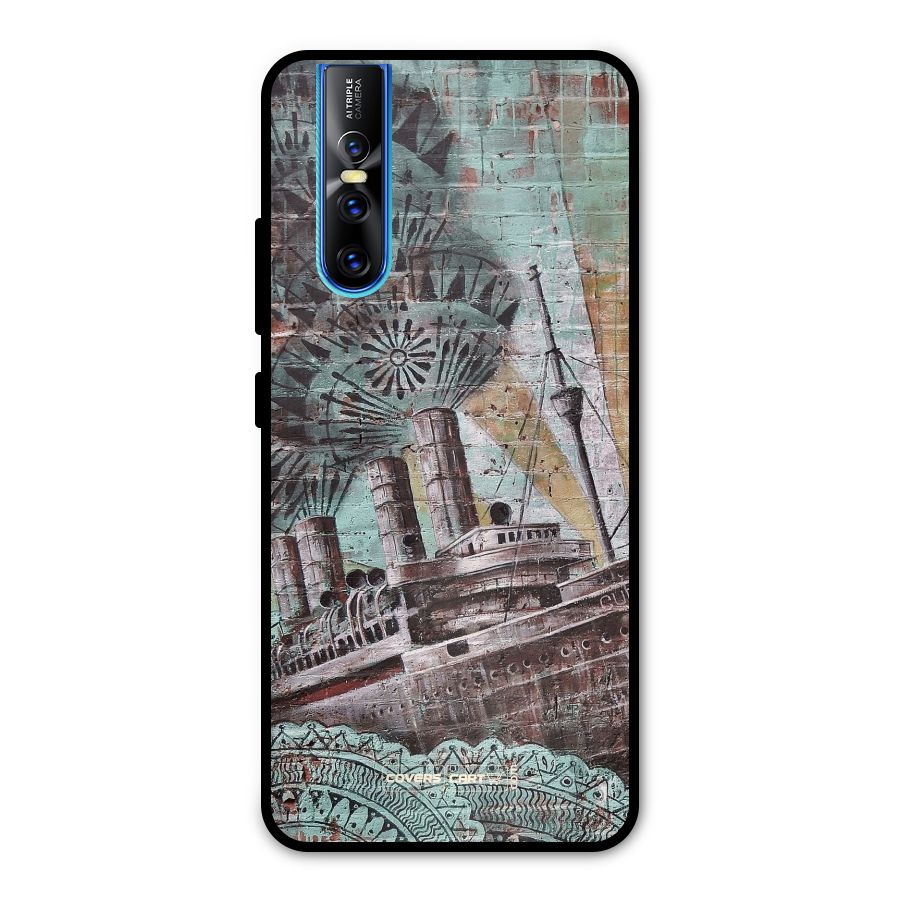 Ship Art Metal Back Case for Vivo V15 Pro