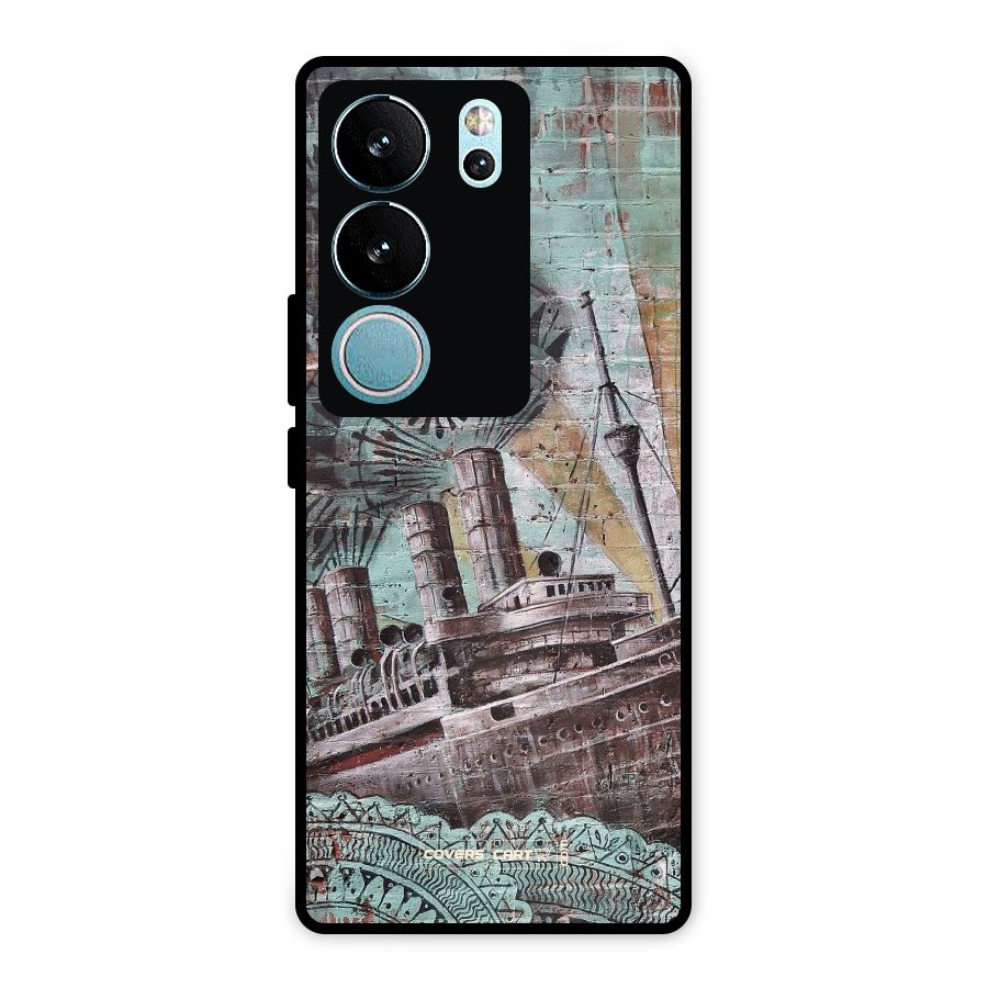Ship Art Metal Back Case for Vivo V29
