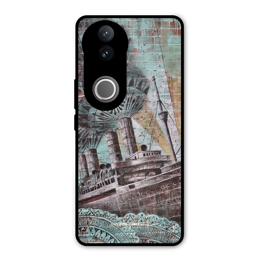Ship Art Metal Back Case for Vivo V50
