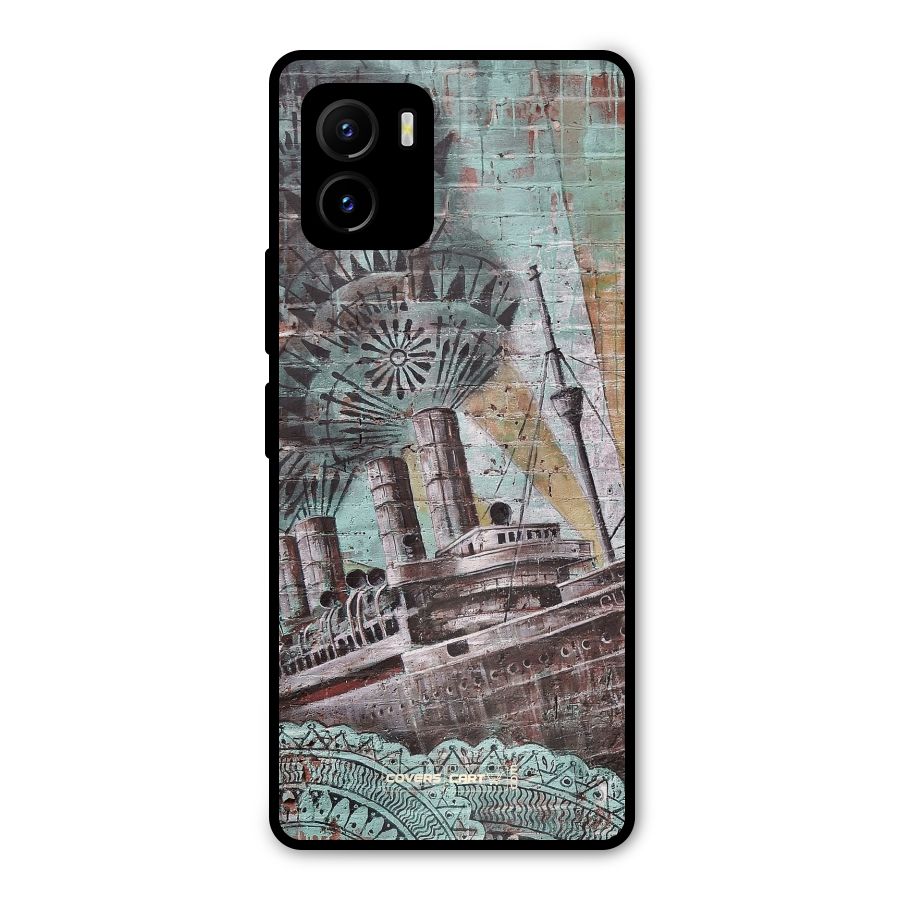 Ship Art Metal Back Case for Vivo Y15s