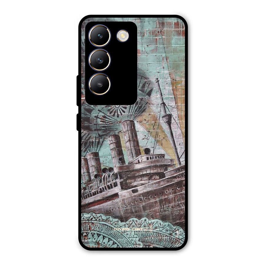 Ship Art Metal Back Case for Vivo Y200e