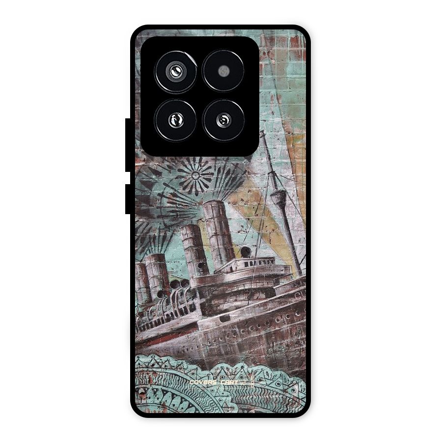 Ship Art Metal Back Case for Xiaomi 14 Pro