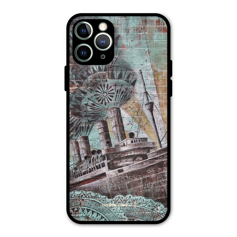 Ship Art Metal Back Case for iPhone 11 Pro Max