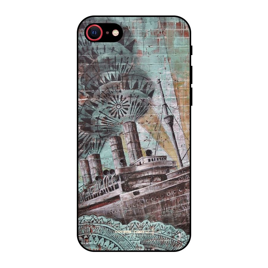 Ship Art Metal Back Case for iPhone 7
