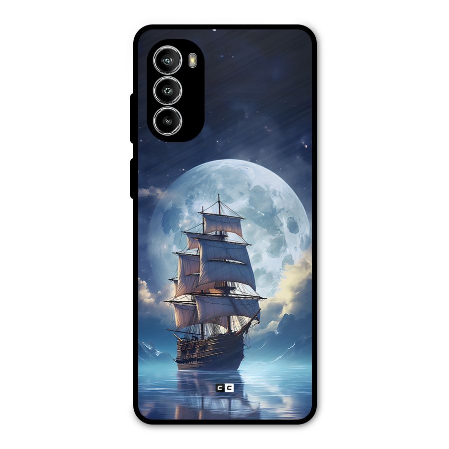 Ship InThe Dark Evening Metal Back Case for Moto G52