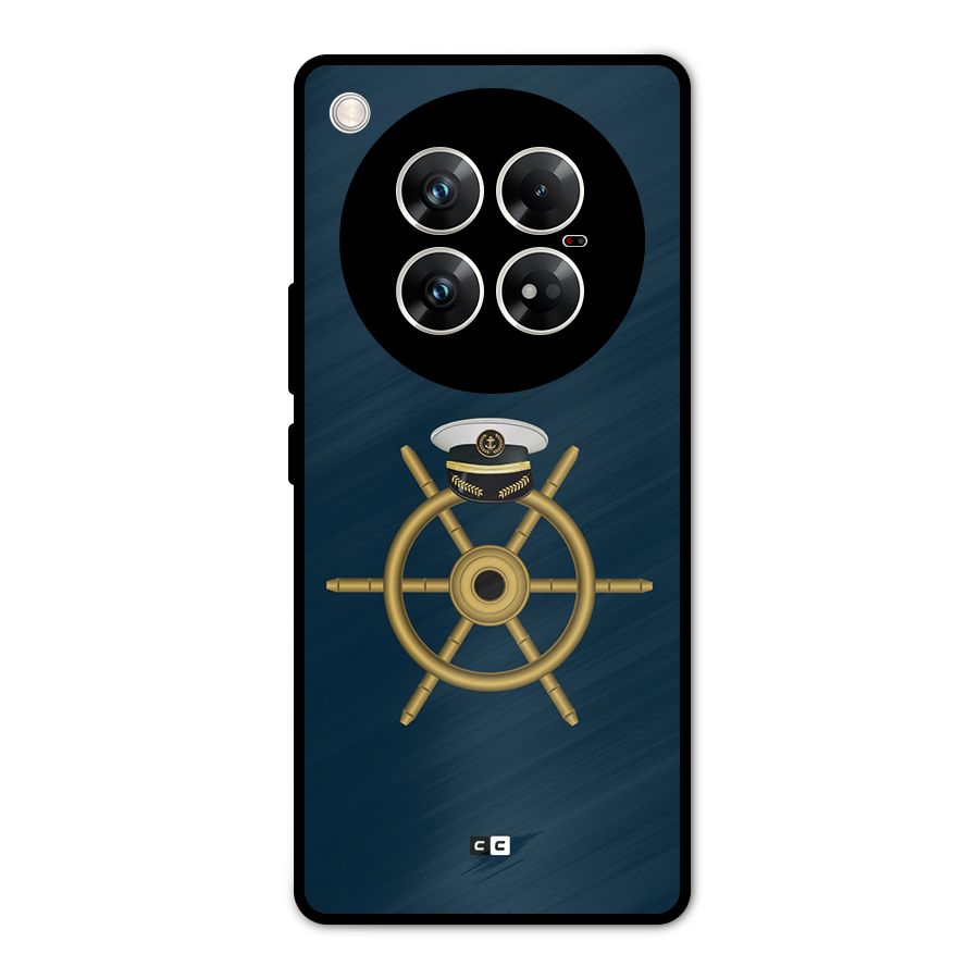Ship Wheel And Cap Metal Back Case for Infinix Zero 40 5G