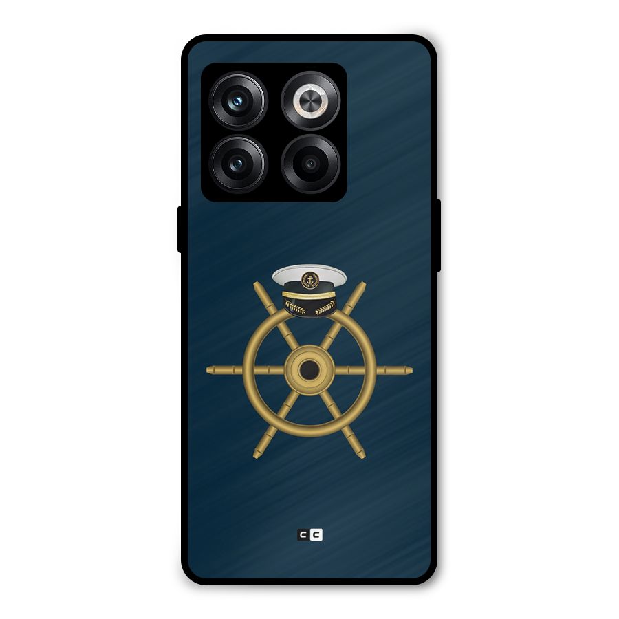 Ship Wheel And Cap Metal Back Case for OnePlus 10T