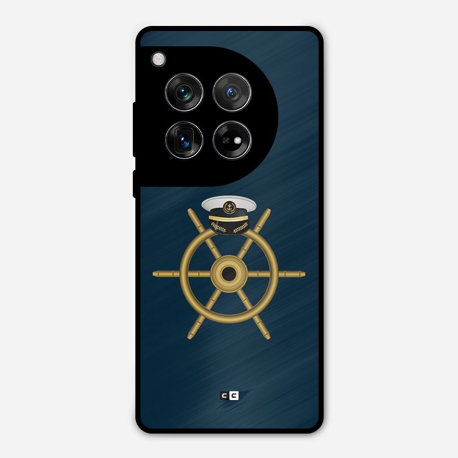Ship Wheel And Cap Metal Back Case for OnePlus 12