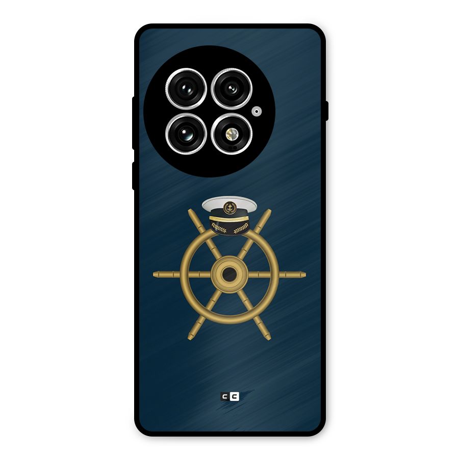 Ship Wheel And Cap Metal Back Case for OnePlus 13