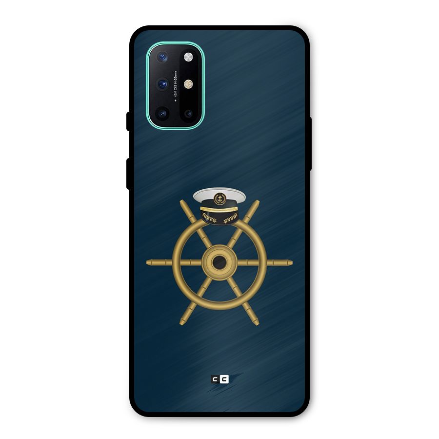 Ship Wheel And Cap Metal Back Case for OnePlus 8T