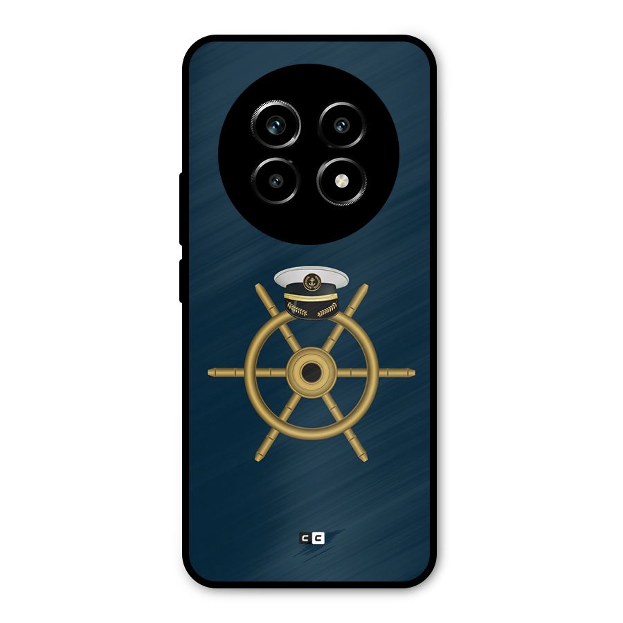 Ship Wheel And Cap Metal Back Case for Realme 13 Pro