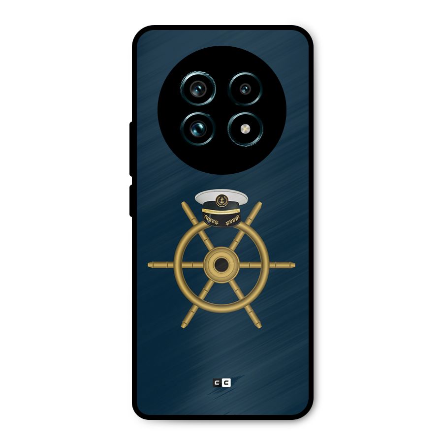 Ship Wheel And Cap Metal Back Case for Realme 13 Pro Plus
