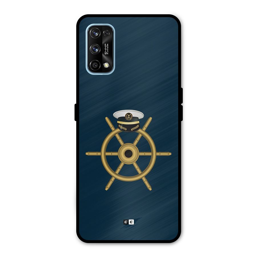 Ship Wheel And Cap Metal Back Case for Realme 7 Pro