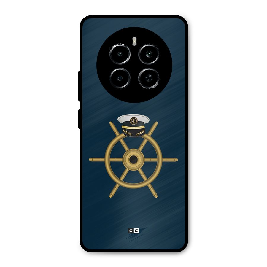 Ship Wheel And Cap Metal Back Case for Realme P1