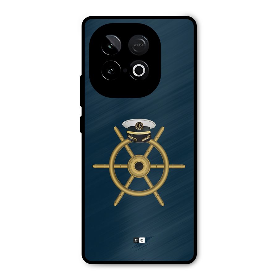 Ship Wheel And Cap Metal Back Case for iQOO Neo 10