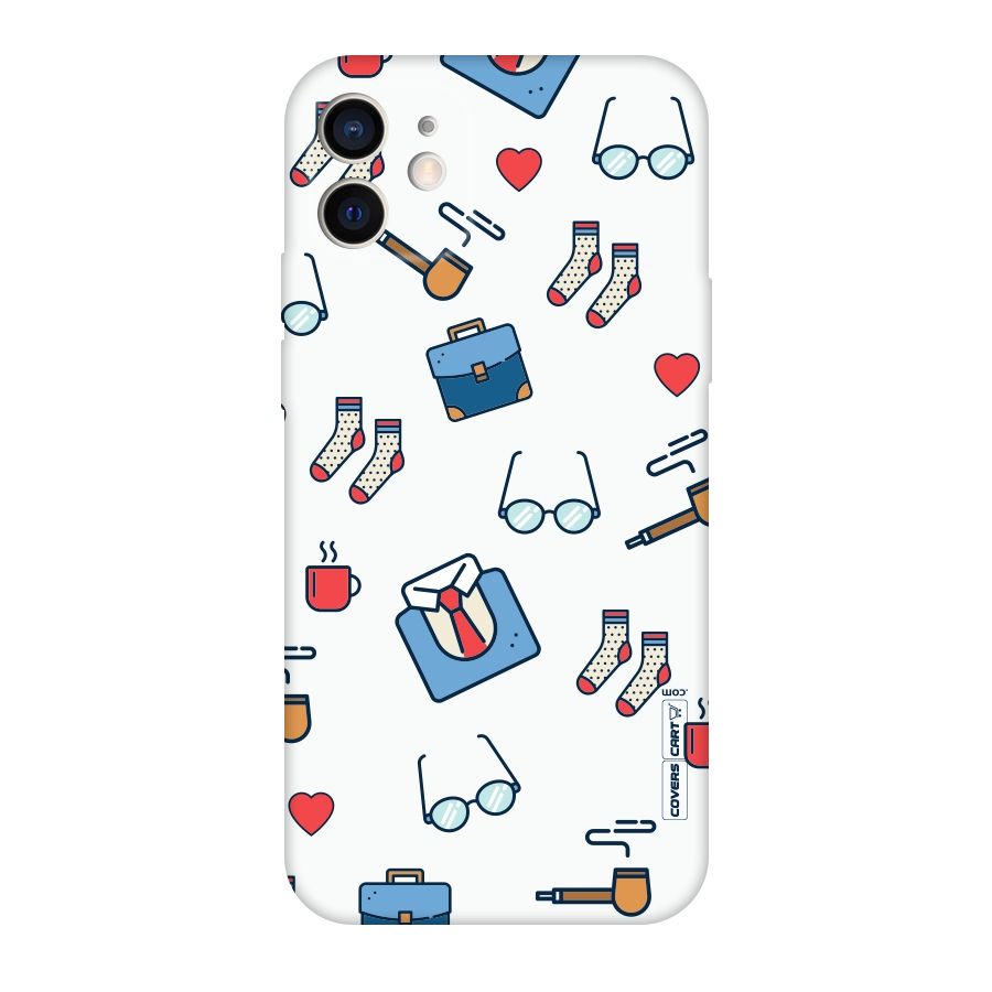 Shirt Spectacles Pattern Original Polycarbonate Back Case for iPhone 12