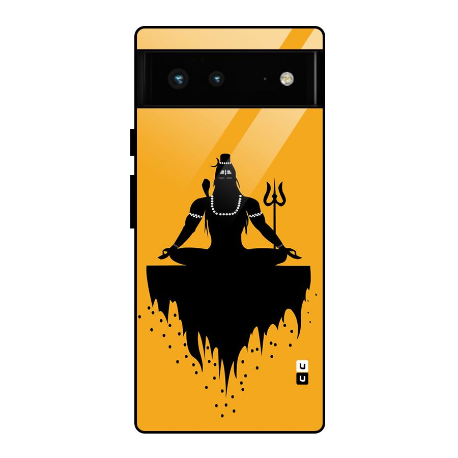Shiva Meditation Glass Back Case for Google Pixel 6