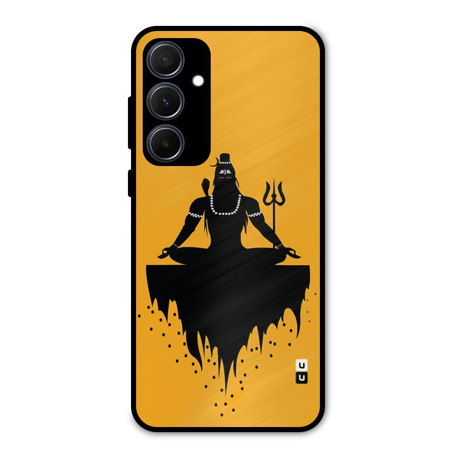 Shiva Meditation Metal Back Case for Galaxy A35