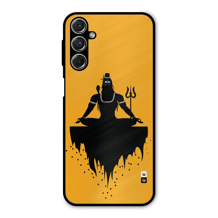 Shiva Meditation Metal Back Case for Galaxy F34