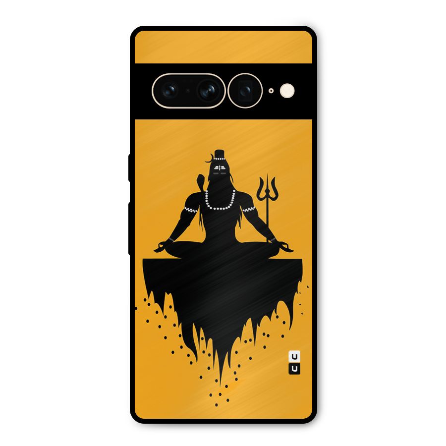 Shiva Meditation Metal Back Case for Google Pixel 7 Pro