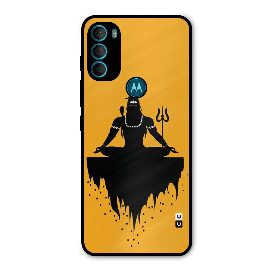 Shiva Meditation Metal Back Case for Moto G71 5G