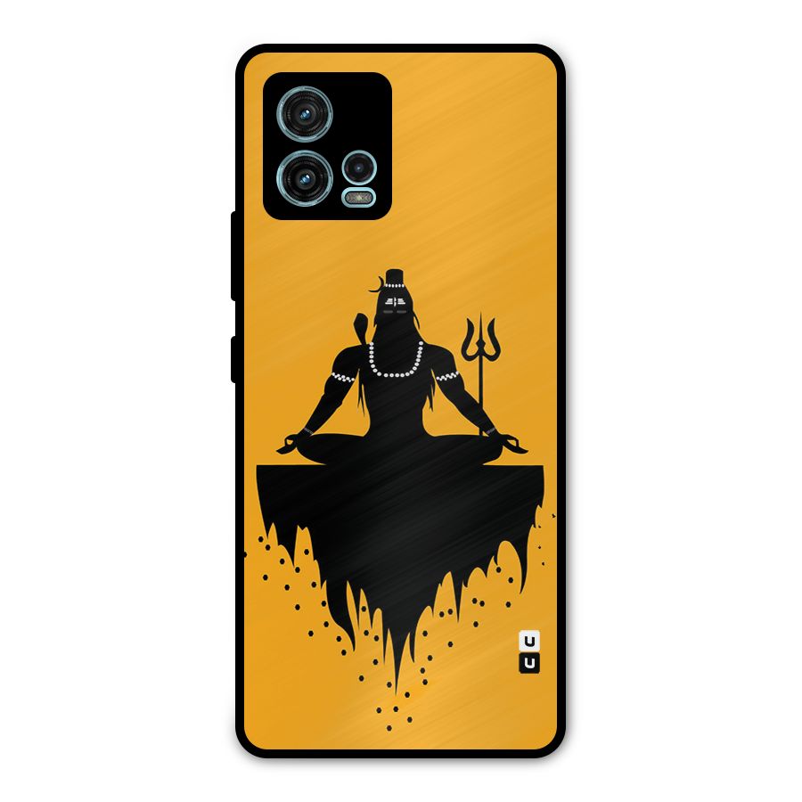 Shiva Meditation Metal Back Case for Moto G72