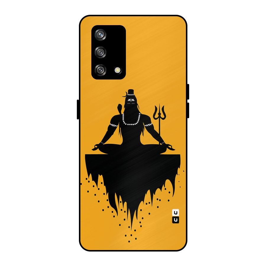 Shiva Meditation Metal Back Case for Oppo F19