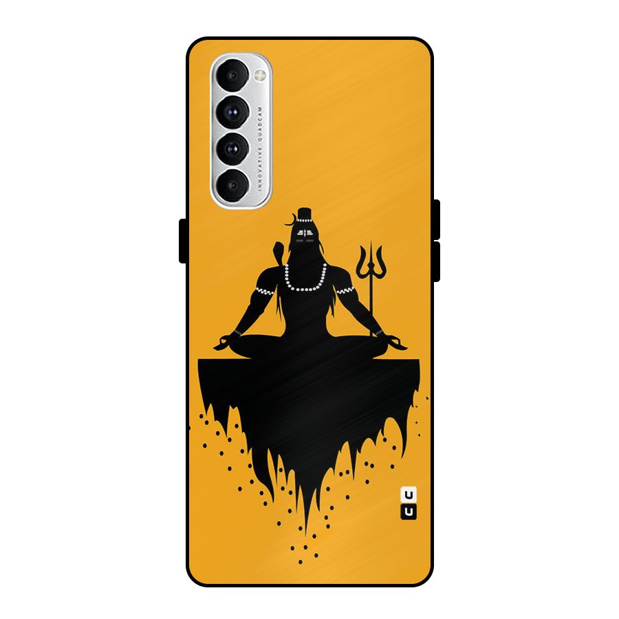 Shiva Meditation Metal Back Case for Oppo Reno4 Pro