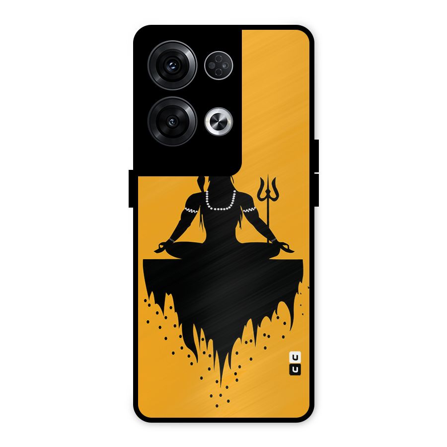 Shiva Meditation Metal Back Case for Oppo Reno8 Pro 5G