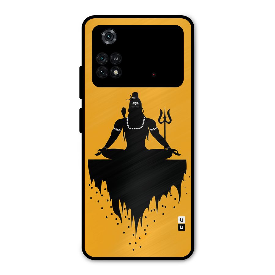 Shiva Meditation Metal Back Case for Poco M4 Pro 4G