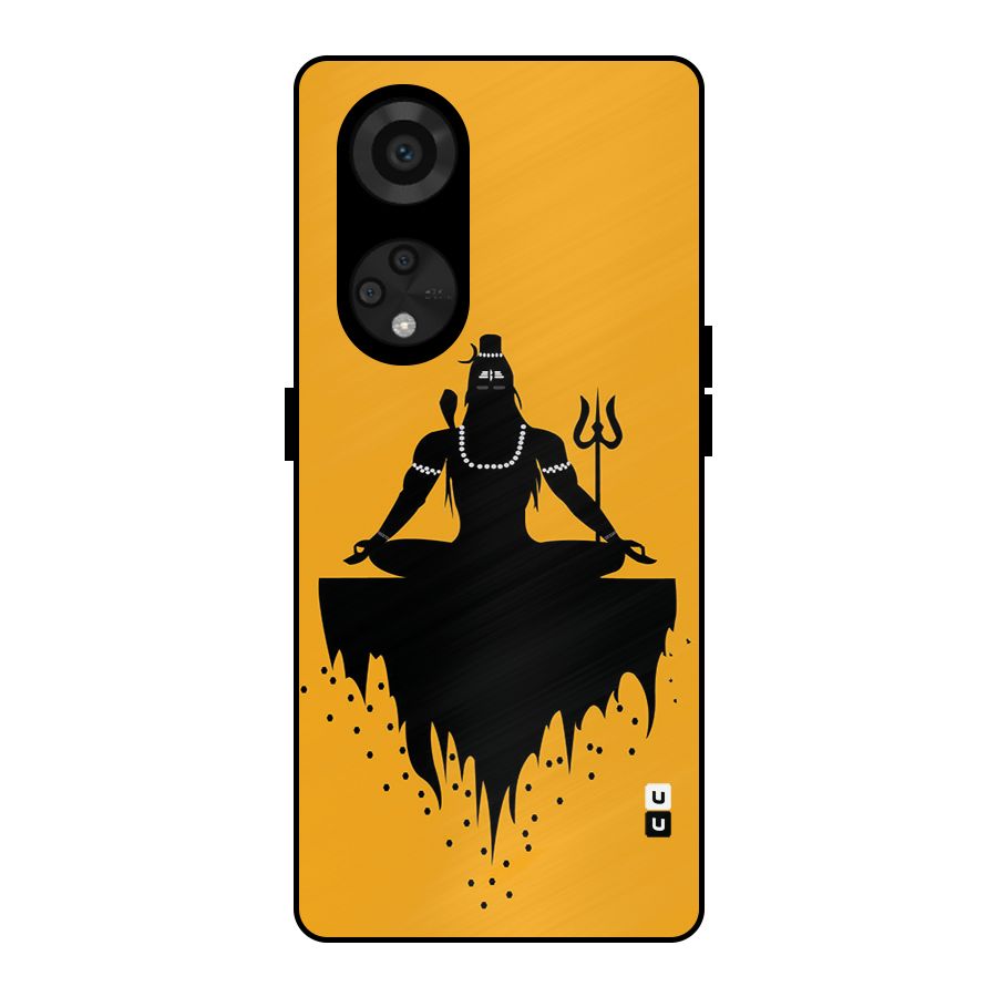 Shiva Meditation Metal Back Case for Reno8 T 5G